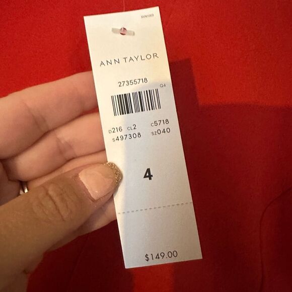 Ann Taylor Orange Midi Dress - Picture 3 of 5